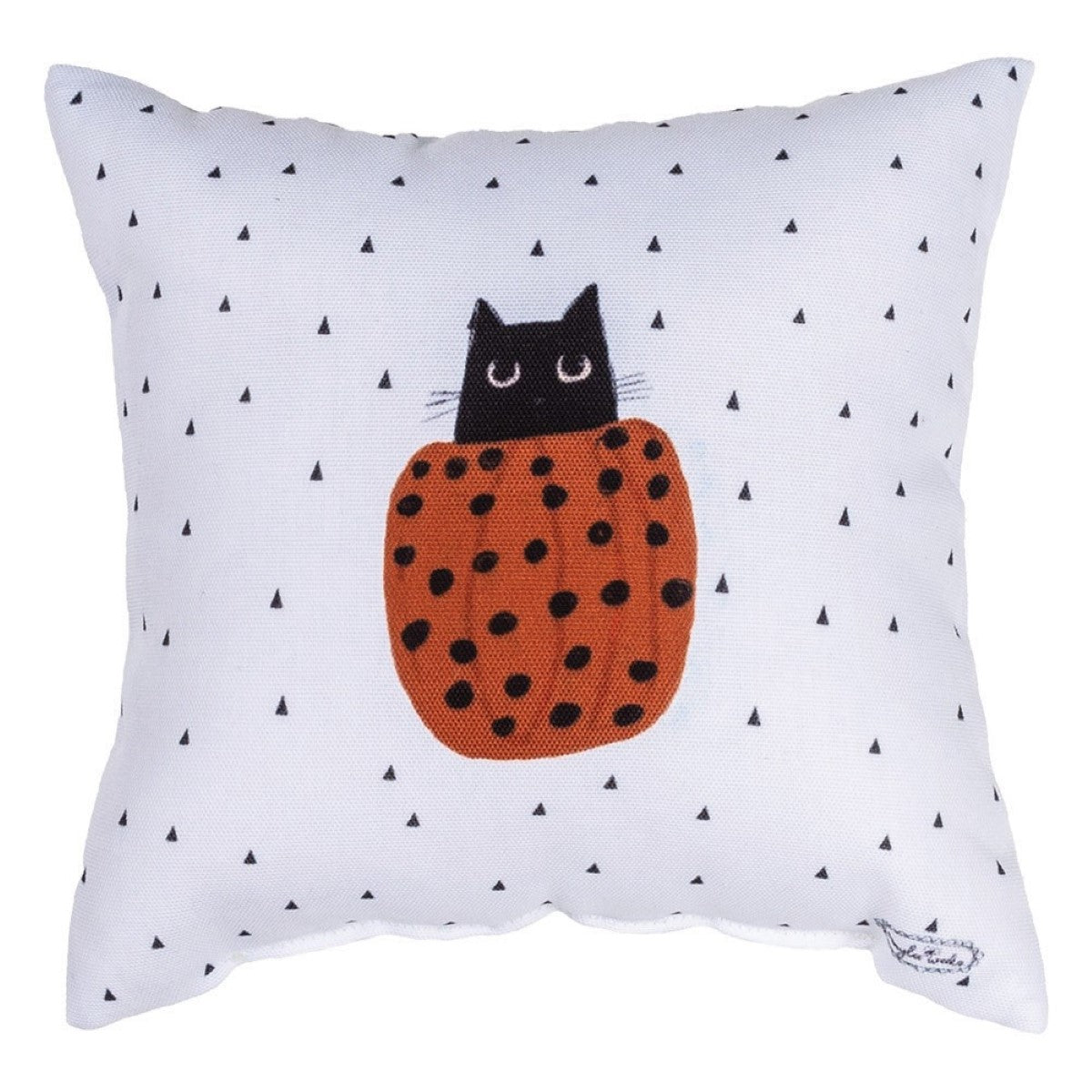 Kitty Pumpkin Pillow By Manual Woodworkers & Weavers Kitty Pumpkin Pillow By Manual Woodworkers & Weavers